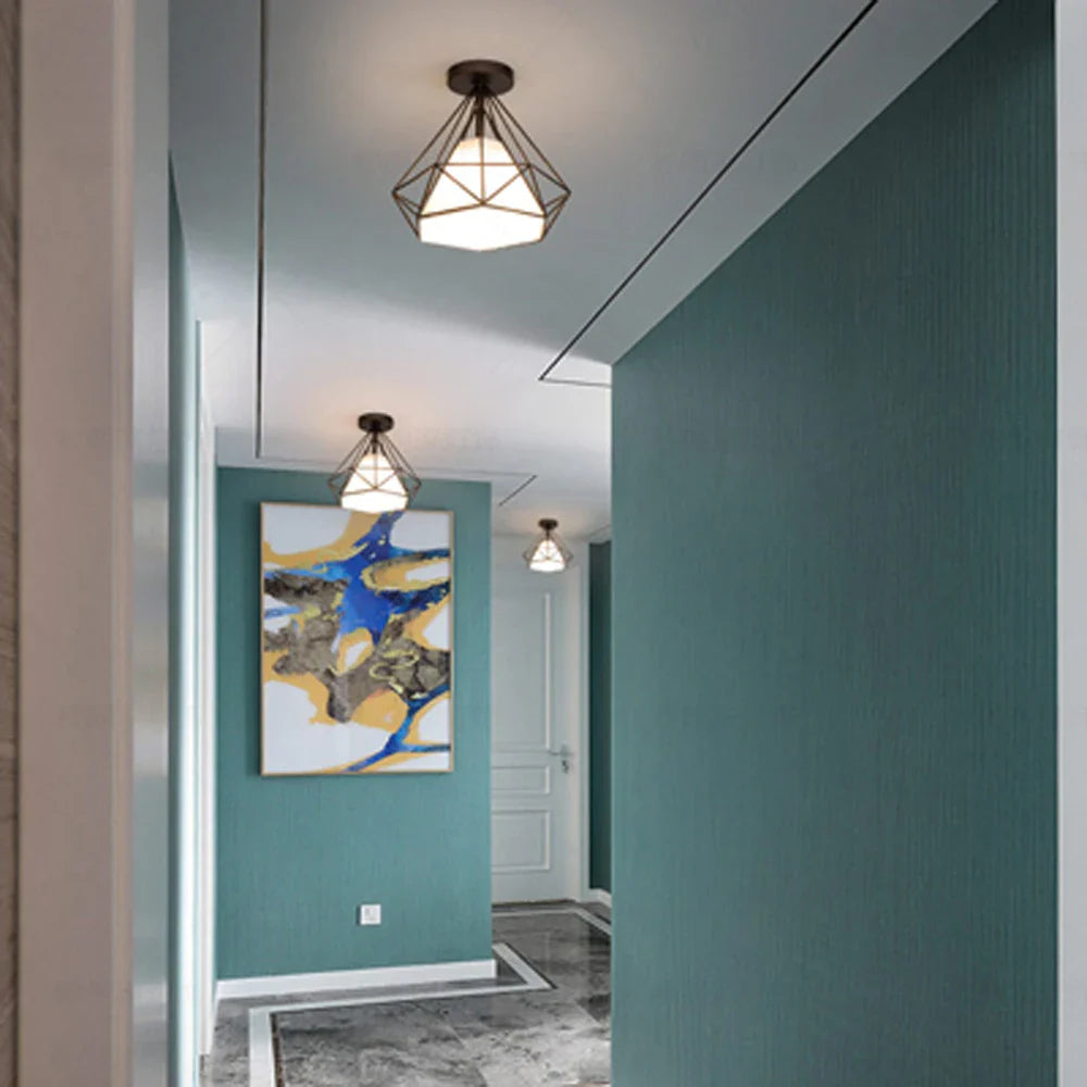 Afralia™ Nordic Industrial Ceiling Lamp Shade Fixture Chandeliers - Vintage Metal Home Decor