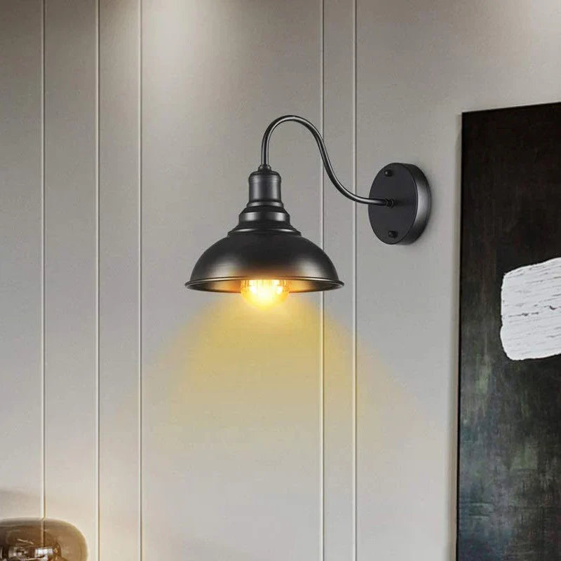 Afralia™ Retro Loft Wall Lamp: Industrial Nordic Style for Bar, Cafe, Bedroom, Study, Aisle