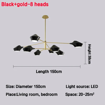 Afralia™ Modern Nordic Chandeliers: Simple Lighting Fixture for Living Room, Dining Room, Restaurant, Hall