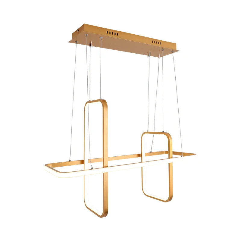 Afralia™ Matte Black/White/Gold Nordic Modern LED Pendant Lights for Dining Living Room