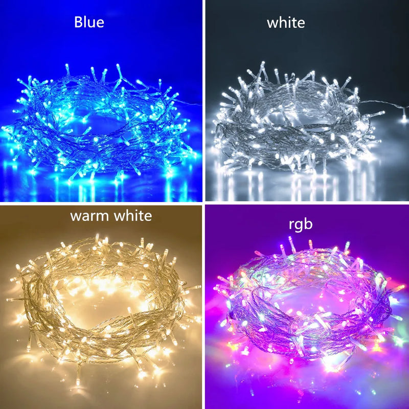 Afralia™ LED Fairy Strings Light 220V Outdoor Waterproof Garland for Christmas Party Wedding Birthday