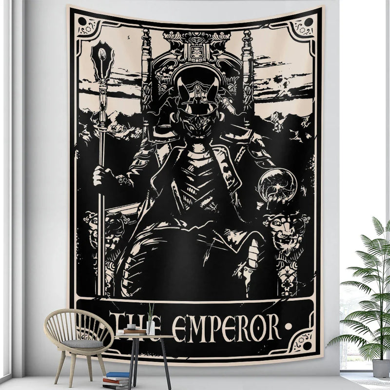 Afralia™ Tarot Card Psychedelic Tapestry Wall Hanging for Bohemian Home Decor