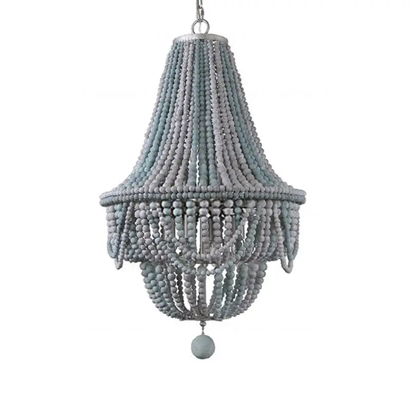 Afralia™ Wooden Chandelier: French Vintage Nordic Retro Style for Living Room & Foyer