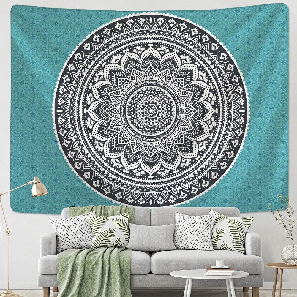 Afralia™ Bohemian Mandala Wall Hanging Tapestry for Home Decor and Yoga
