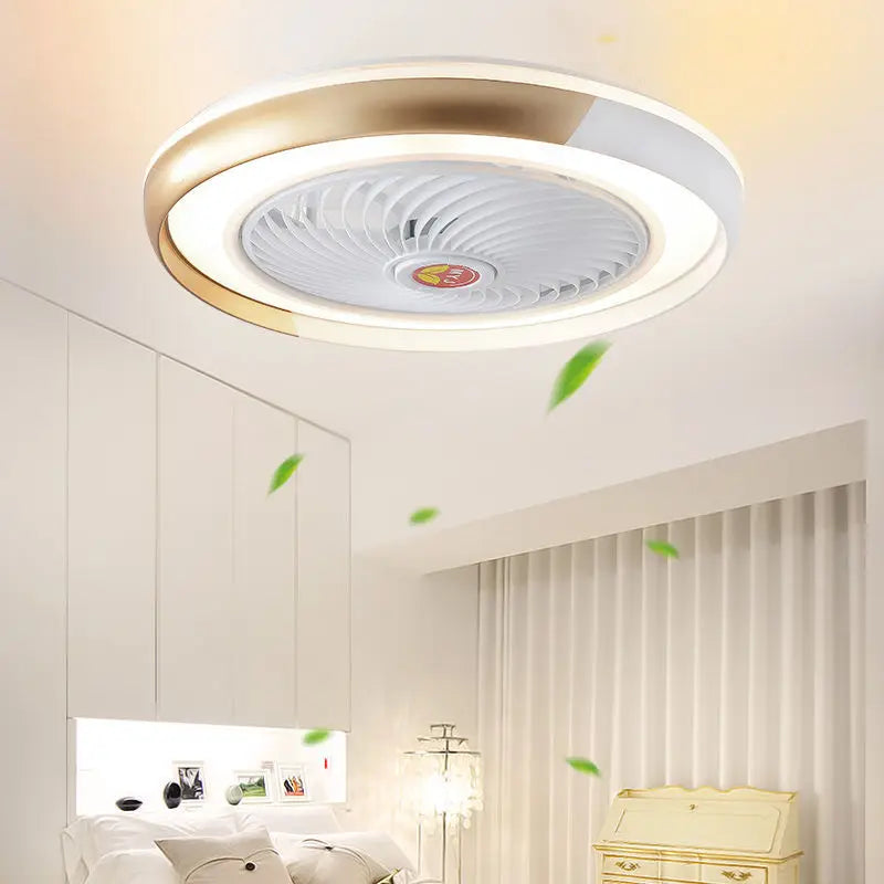 Afralia™ Smart Ceiling Fan Light Remote Control 50cm Modern Bedroom Decor