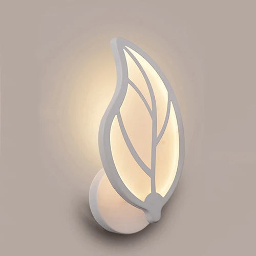 Afralia™ Modern Leaf Design Ceiling Chandelier & Wall Lamps Set