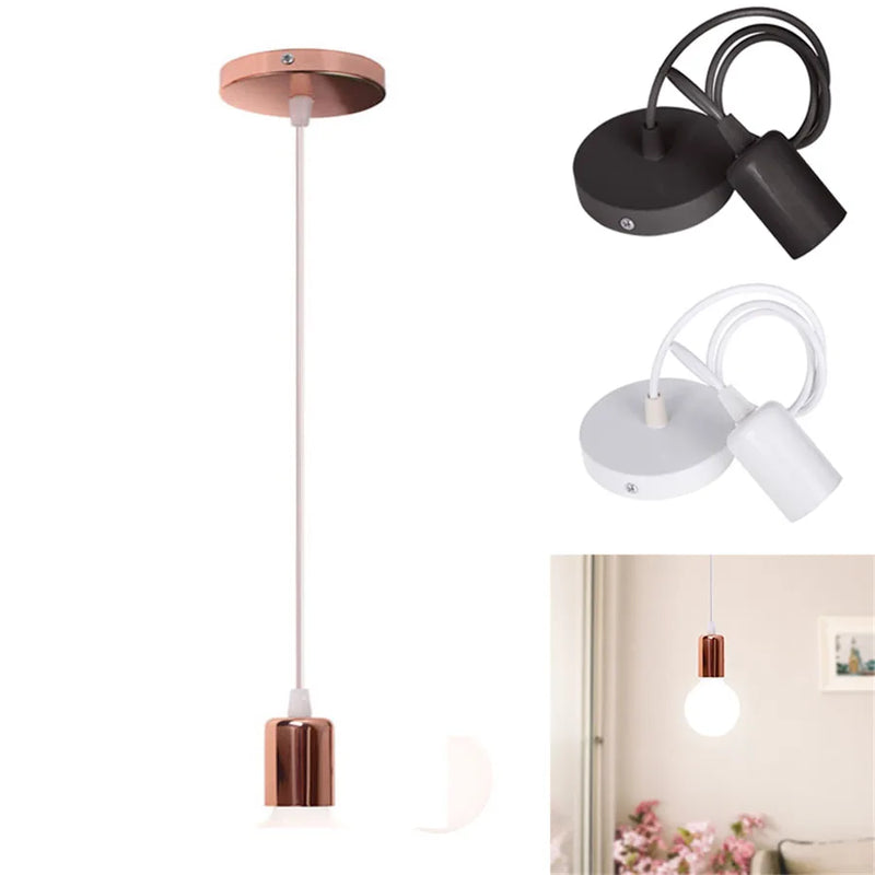 Afralia™ Nordic E27 Socket Pendant Light Holder for Corridor, Living Room, Bedroom