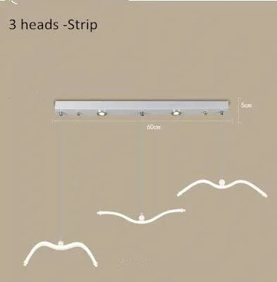 Afralia™ Seagull LED Pendant Light Modern Ceiling Lamp Nordic Chandelier Lumina