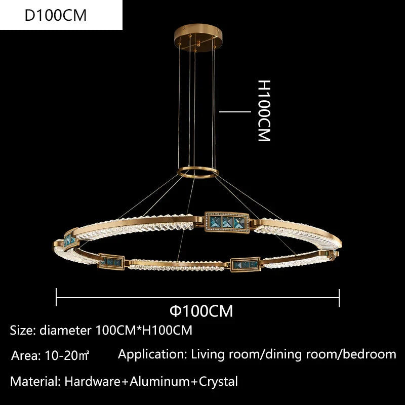 Afralia™ Modern K9 Crystal LED Ceiling Chandelier for Living Room, Bedroom, Kitchen - Nordic Design