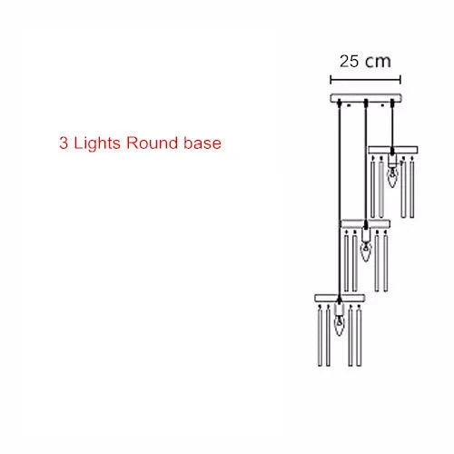 Afralia™ Modern Luster Chandelier LED Crystal Pendant Lamp for Restaurant, Balcony, Aisle