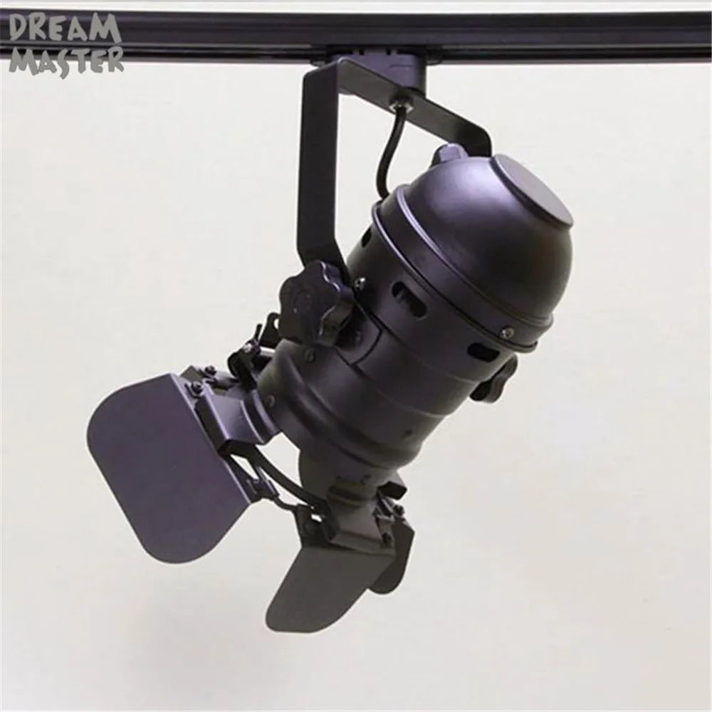 Afralia™ Vintage Industrial LED Track Lighting - Dimmable, Adjustable Rail Lamp for Art Displays