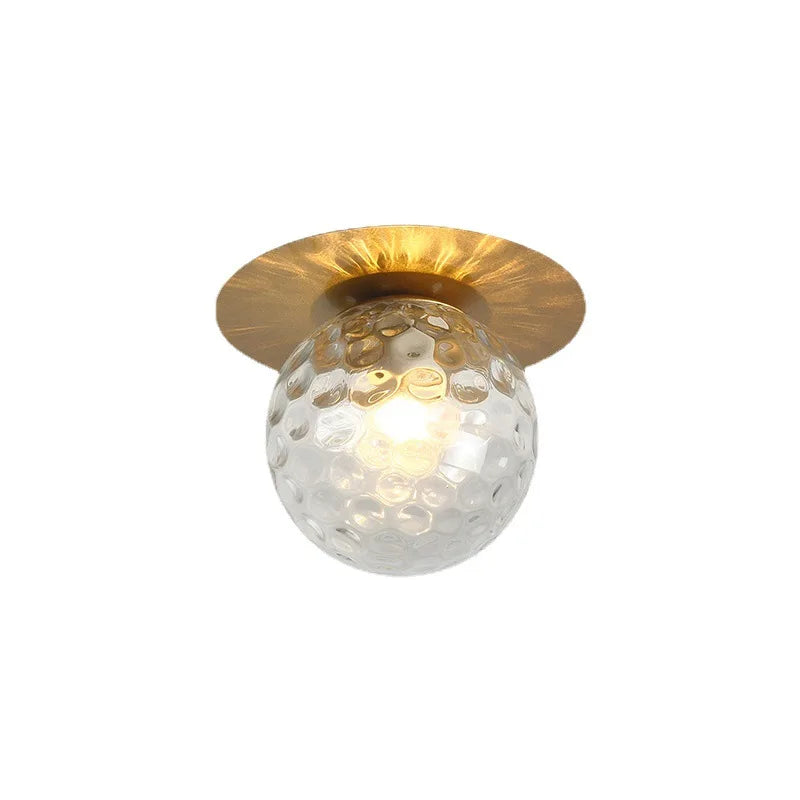 Afralia™ Glass Ball Ceiling Light Fixture for Bedroom Hallway Stairs - Aisel Home Lighting