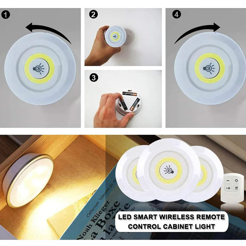 Afralia™ LED Under Cabinet Light with Remote Control Dimming