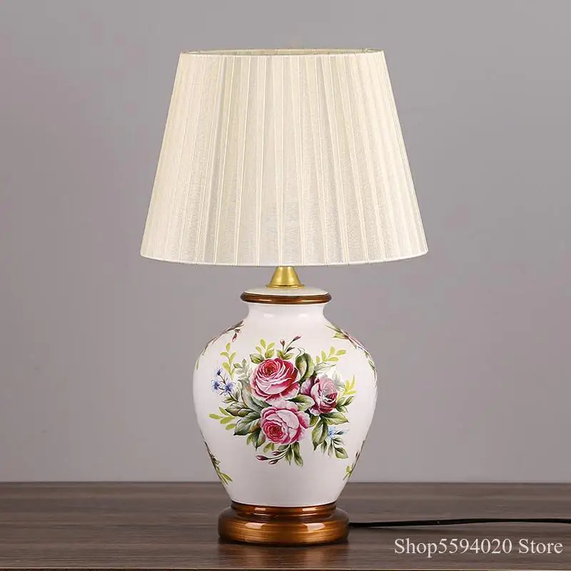 Afralia™ LED Ceramic Table Lamp for Living Room, Bedroom, Study - Home Decor Lighting