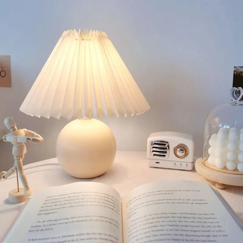 Afralia™ Ceramic Chinese Ball Table Lamp for Bedroom Study Room Vintage Style