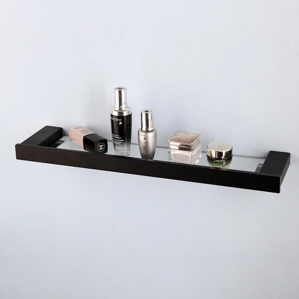 Afralia™ Black Matte Stainless Steel Bathroom Hardware Set: Paper Holder, Toothbrush Holder, Towel Bar & Accessories