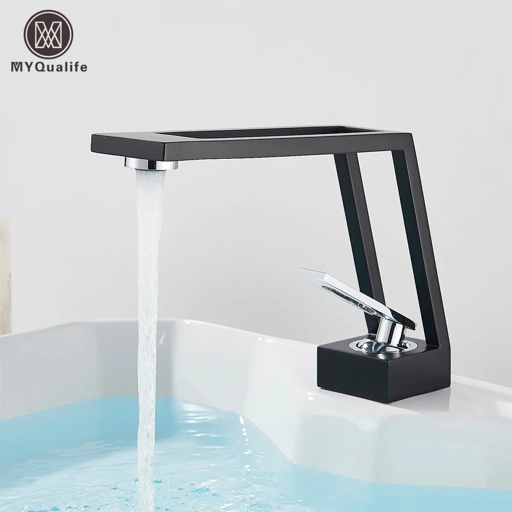 Afralia™ Brass Basin Sink Faucet Mixer with Single Handle for Bathroom Vanity