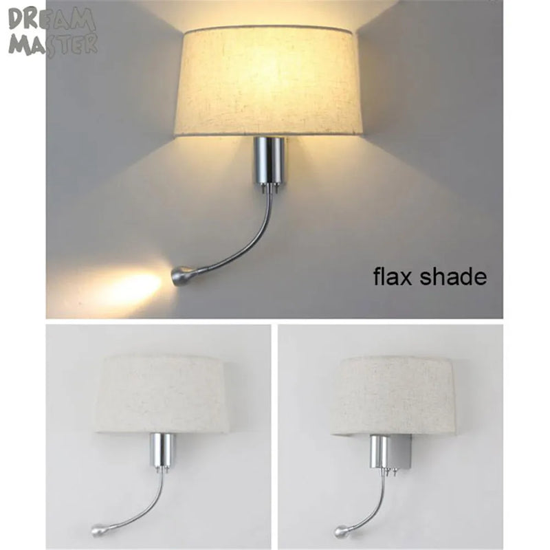 Afralia™ LED Industrial Gooseneck Wall Sconce for Bedroom Reading and Hotel