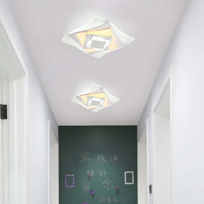 Afralia™ LED Corridor Light: Chinese Style Warm Aisle Embedded Spotlight for Ceiling & Wall.