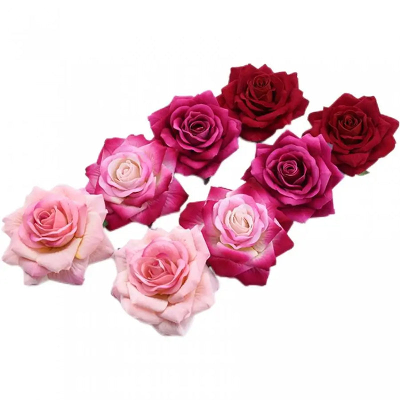 Afralia™ Silk Roses Heads: 10PCS High Quality DIY Flowers for Home Decoration and Wedding