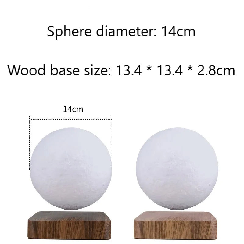 Afralia™ Levitating Moon Lamp: LED Touch Night Light for Bedroom Decor & Gift