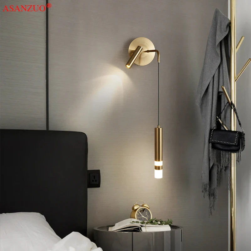 Afralia™ LED Wall Lamps - Modern Bedside & Reading Light for Bedroom, Study, Stairway