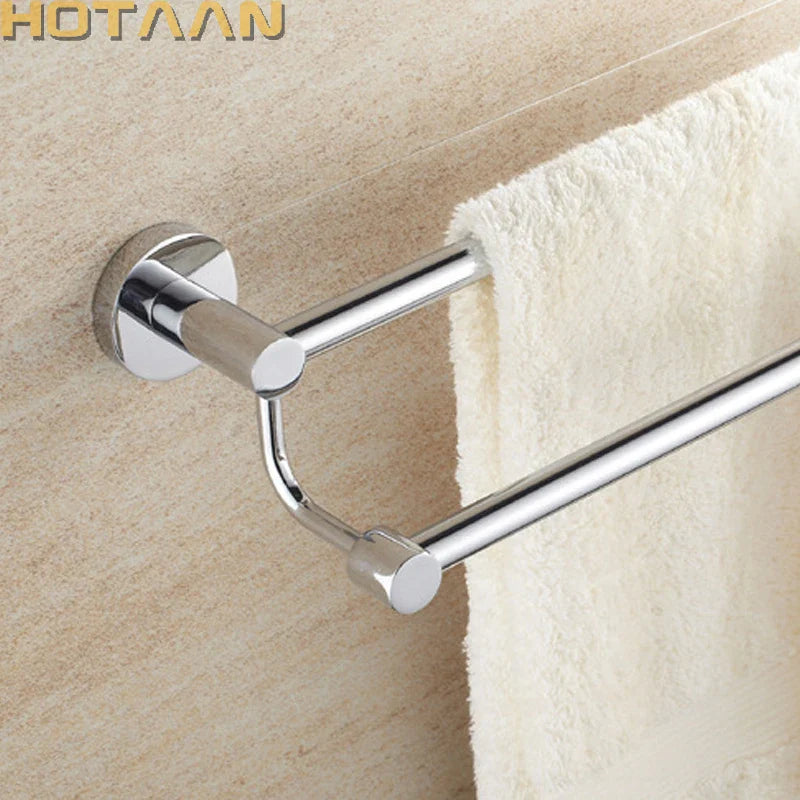 Afralia™ Double Towel Bar 60cm - Chrome Finish Stainless Steel Bathroom Accessory