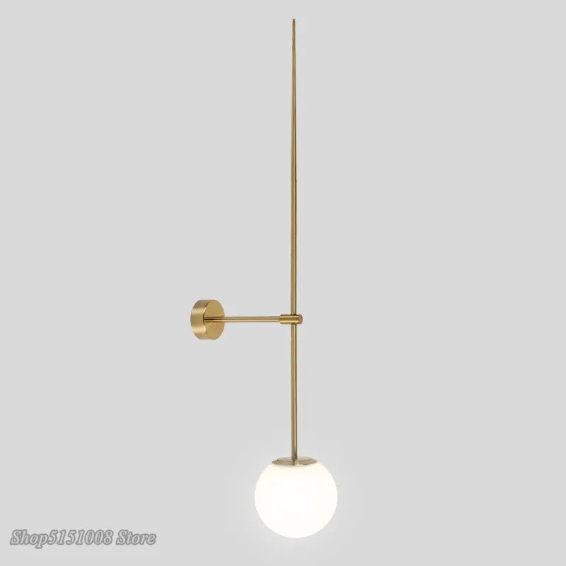 Afralia™ Glass Ball LED Wall Lamp for Modern Minimalist Decor