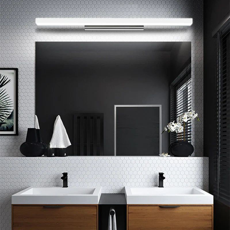 Afralia™ LED Acrylic Wall Lamp for Bathroom & Bedroom, Modern Simplicity, Anti-fog Sconces