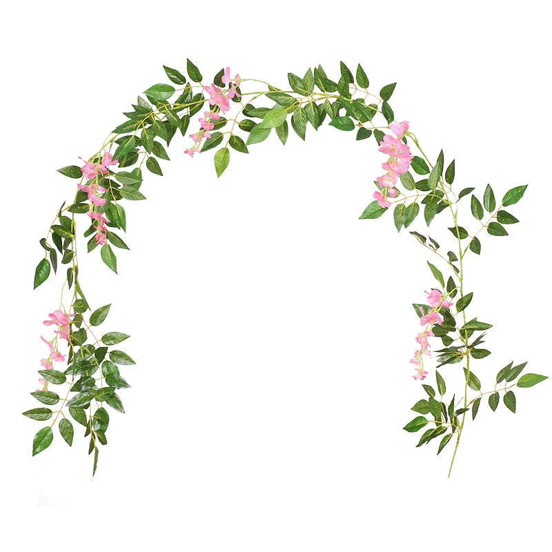 Afralia™ Silk Rose Garland Vine for Wedding Home Garden Decoration