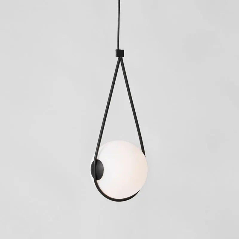 Nordic Glass Ball Pendant Light Modern Round Global Hanging Light Afralia™ Decorative Lighting