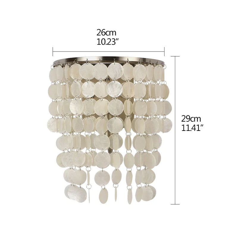 Afralia™ Seashell LED Wall Lamp for Bedroom, Restaurant, and Home Decoration