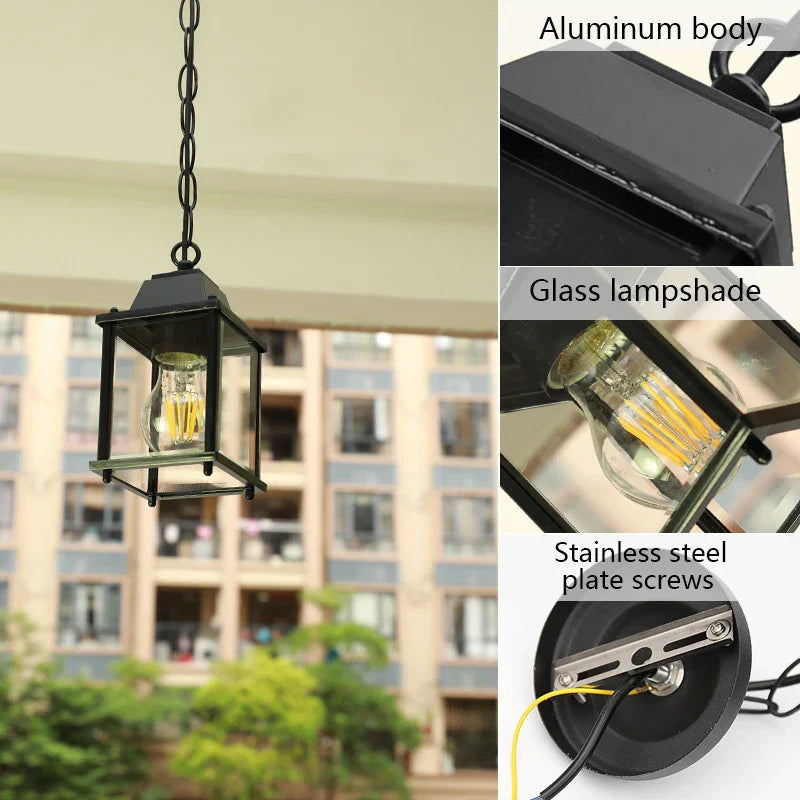 Afralia™ Garden Pendant Lamp: Waterproof Hanging Lantern for Courtyard and Balcony