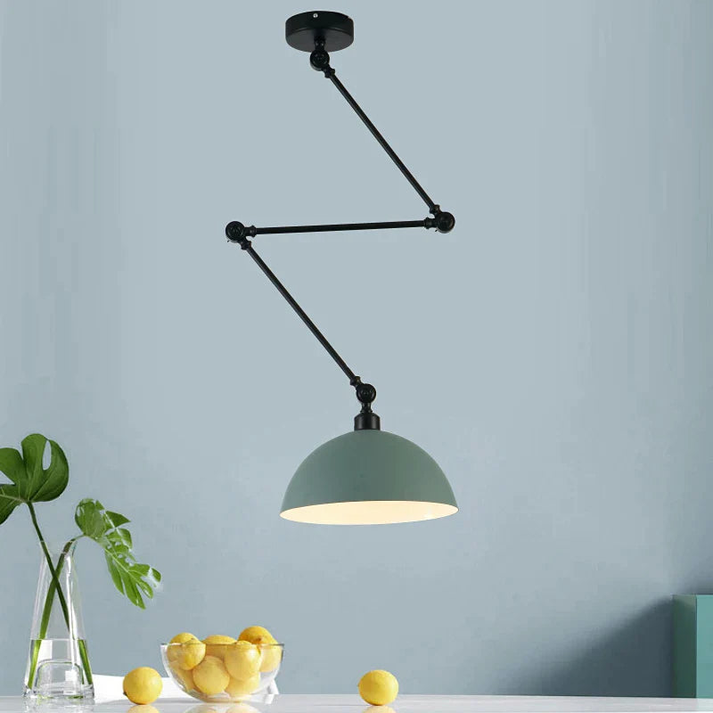 Afralia™ Adjustable Long Arm Pendant Light for Living Room Bedroom Dining Room