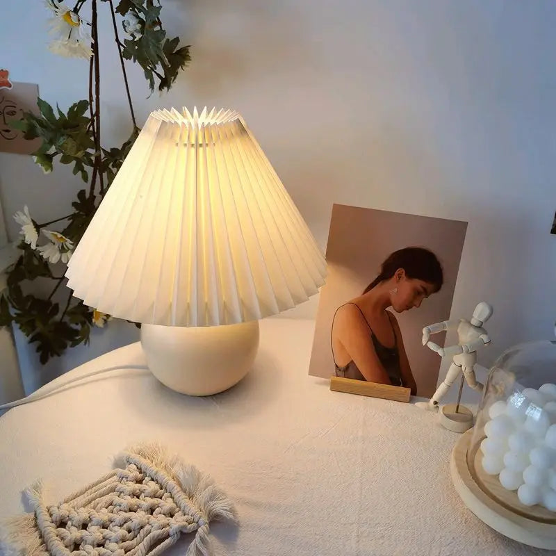 Afralia™ Ceramic Chinese Ball Table Lamp for Bedroom Study Room Vintage Style