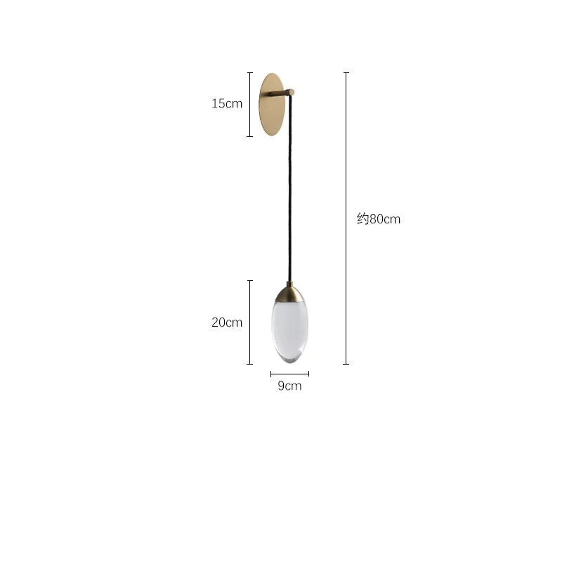 Afralia™ Crystal LED Wall Light: Modern Luxury Nordic Home Lighting for Bedroom, Stair, Beside Lamp