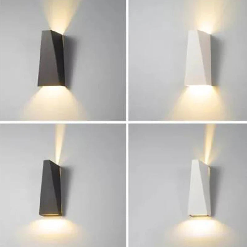 Afralia™ Dual Head 10W LED Wall Lamp for Bedroom Foyer, Waterproof Modern Outdoor Fixture