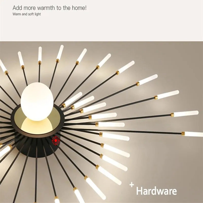 Afralia™ LED Chandelier Lights - Modern Indoor Lighting for Living Room, Kids Room, Bedroom