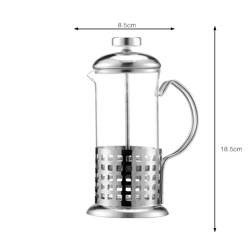 Afralia™ Stainless Steel French Press Coffee Pot 350ml