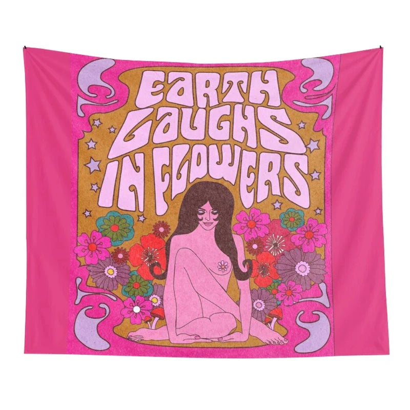 Afralia™ Rainbow Psychedelic Tapestry: Colorful Trippy Wall Decor for Girls' Dorm