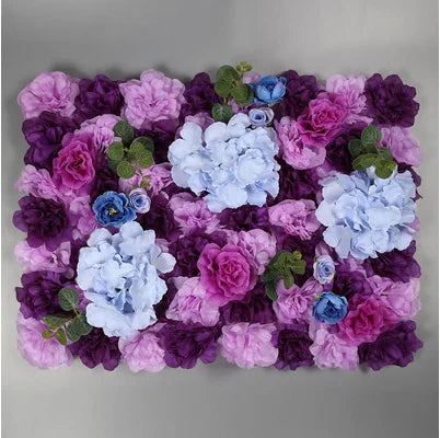 Afralia™ Silk Rose Fake Flower Wall Wedding Decoration Romantic Home Decor