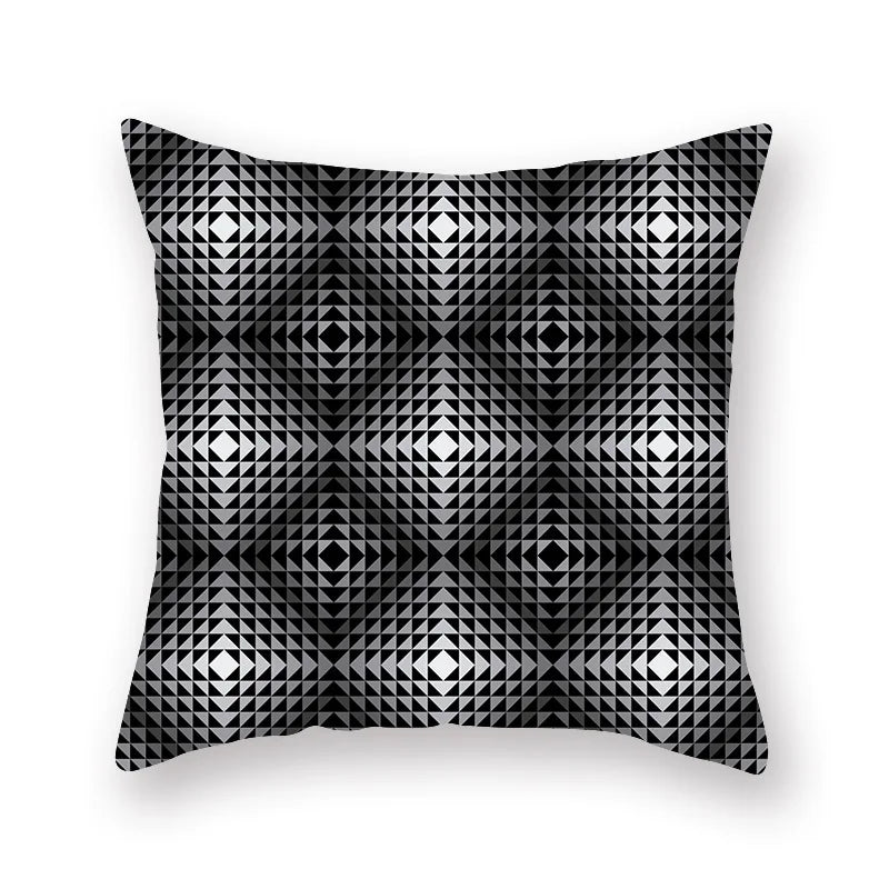 Afralia™ Geometric Star Stripe Print Pillowcase - Wholesale, 45x45cm
