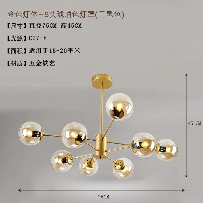 Afralia™ Modern Vintage Suspension Chandelier for Living Room Stair Lamp Industrial Lighting Fixtures