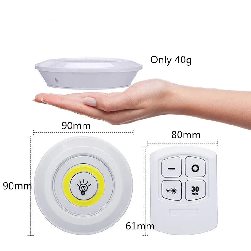 Afralia™ LED Under Cabinet Light with Remote Control Dimming