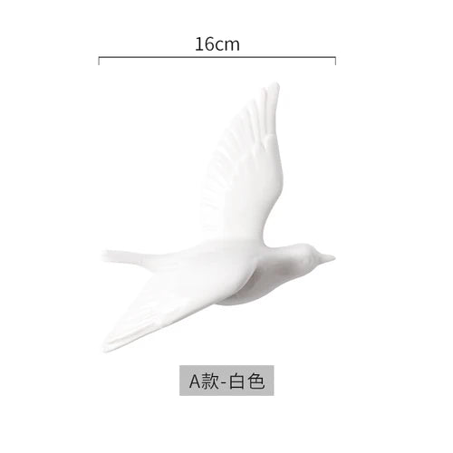 Afralia™ Golden Bird Wall Hanging Modern Decor Pigeon Accessory
