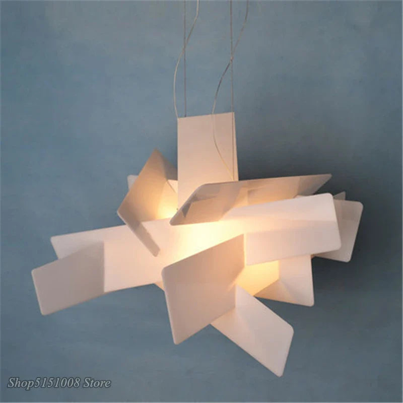 Afralia™ White Acrylic Pendant Lights Nordic Creative Dining Room LED Luminarias