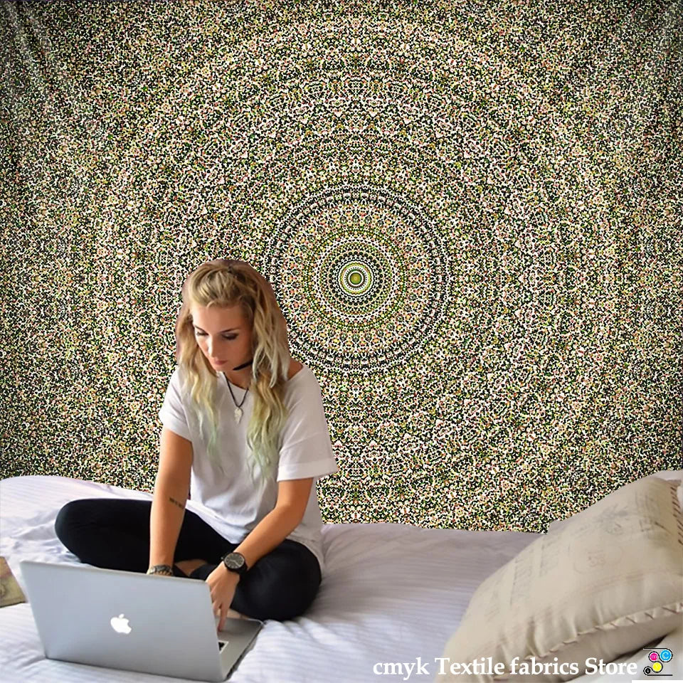 Mandala Tapestry Hippie Home Decor Wall Hanging Boho Mat Bedspread Table Cloth - Afralia™