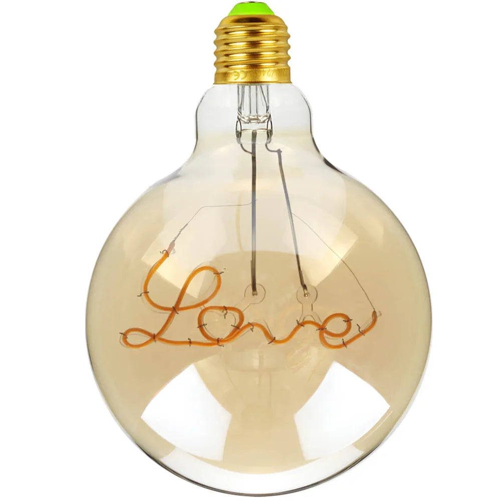Afralia™ Retro LED Edison Bulb G125 E27 4W 2700K Vintage Lamp Bulb