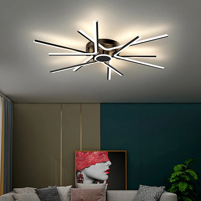 Afralia™ Modern LED Chandeliers for Bedroom Hall Dining Study Room Indoor Lighting