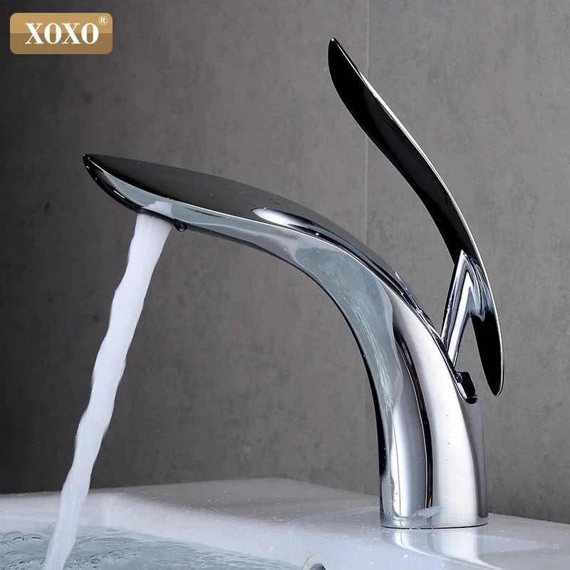 Afralia™ Gold Single Handle Bathroom Basin Faucet Mixer Tap - 23025A-H